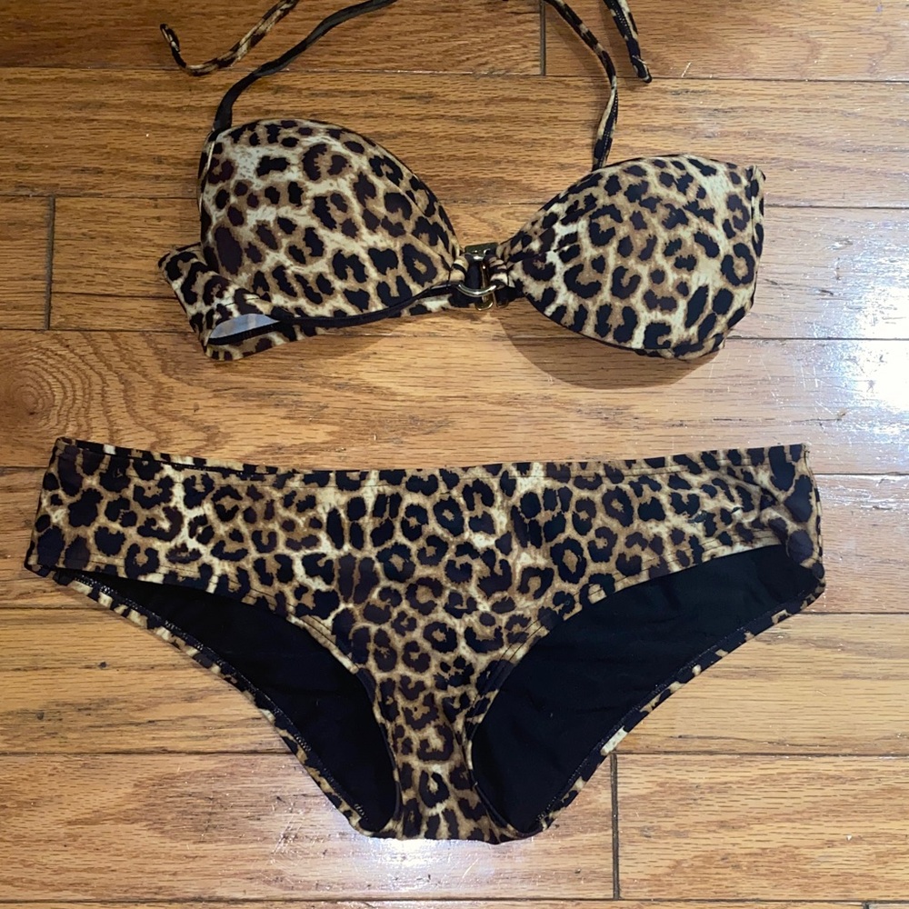 Leopard Print Bikini Set